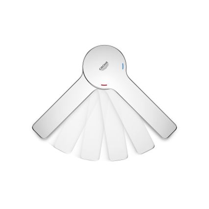 GROHE 19577001 - LINEARE neljaauguline vannisegisti komplekt, läikiv kroom