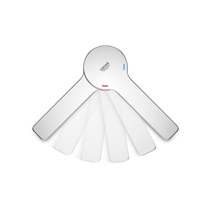 GROHE 19577001 - LINEARE neljaauguline vannisegisti, läikiv kroom