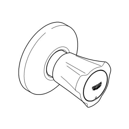 GROHE 19855001 - Pealiskate peitventiilile COSTA L 10–35 mm, läikiv kroom