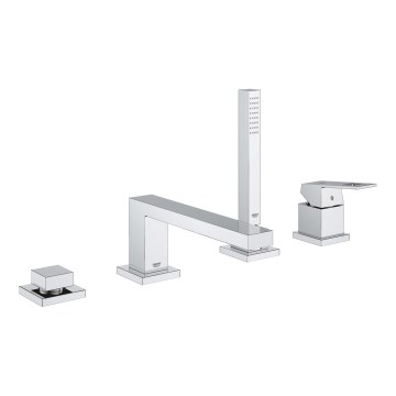 GROHE 19897001 - EUROCUBE neljaauguline vannisegisti, läikiv kroom