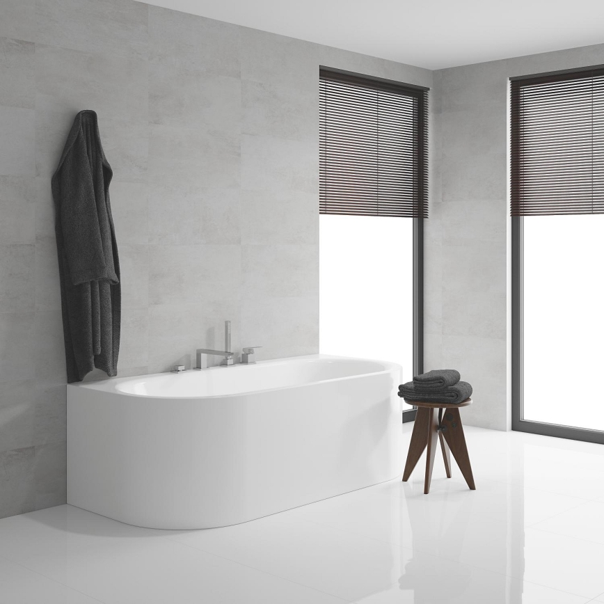 GROHE 19897001 - Neljaauguline vannisegisti EUROCUBE läikiv kroom