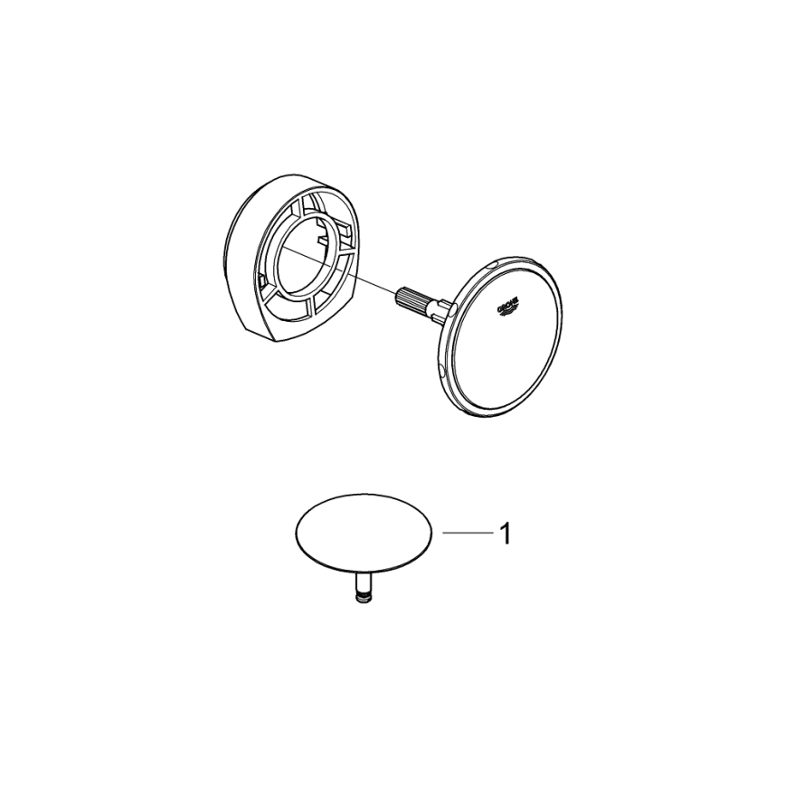 GROHE 19952000-Vannitäite-, äravoolu- ja ülevoolukomplekt TALENTOFILL kroom