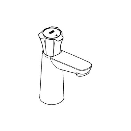 GROHE 20186001 - COSTA L lauale paigaldatav ventiil DN 15, läikiv kroom