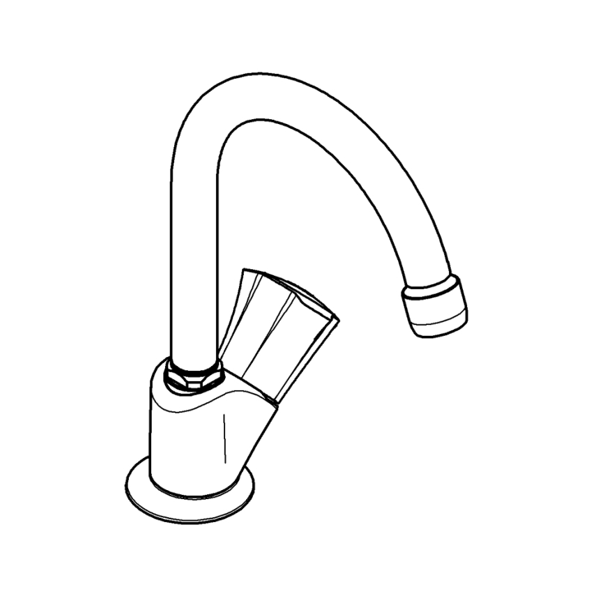 GROHE 20393001 - lauapealne ventiil COSTA L, DN 15, läikiv kroom