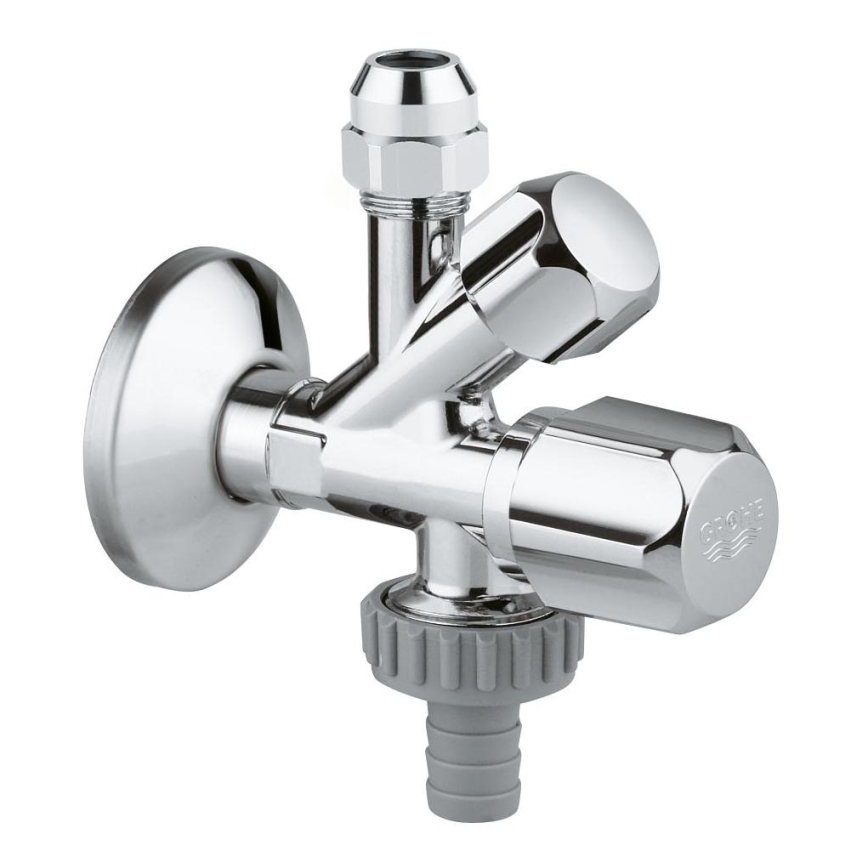 GROHE 22035000 - Kombineeritud nurgaventil UNIVERSAL DN 15 läikiv kroom