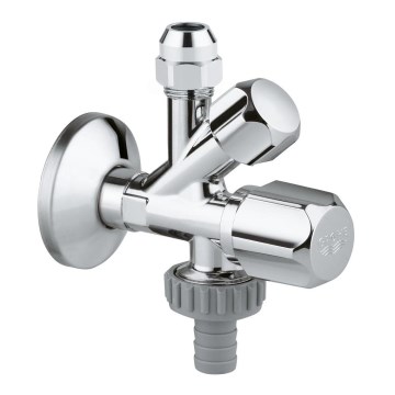 GROHE 22036000 - Kombineeritud nurkventiil ORIGINAL WAS® DN 15, läikiv kroom