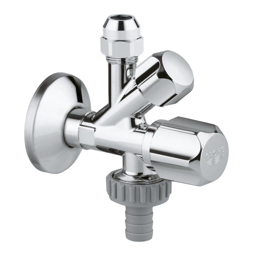 GROHE 22036000 - Kombineeritud nurkventiil ORIGINAL WAS® DN 15, läikiv kroom