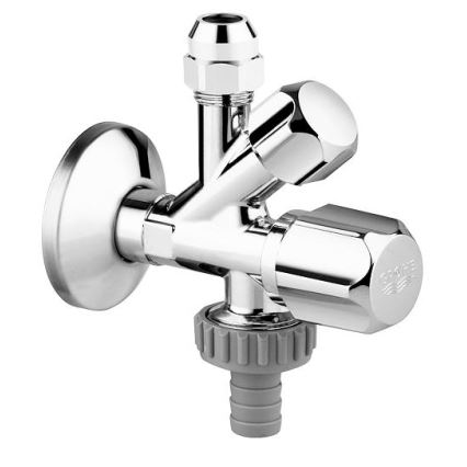 GROHE 22036000 - Kombineeritud nurkventiil ORIGINAL WAS® DN 15, läikiv kroom