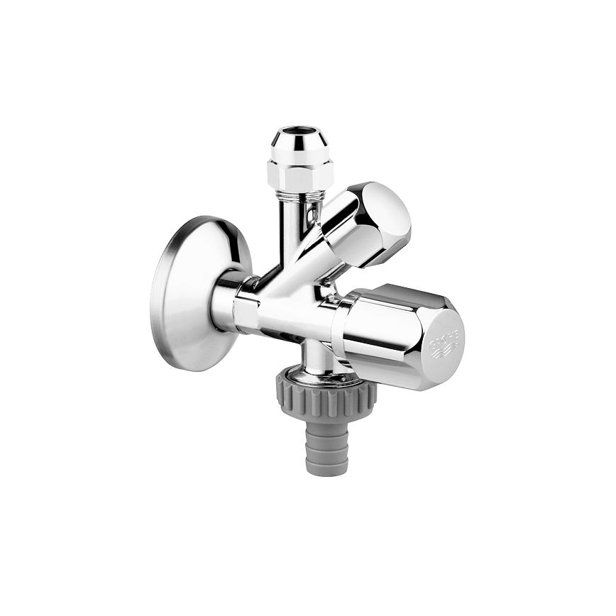GROHE 22036000 - Kombineeritud nurkventiil ORIGINAL WAS® DN 15, läikiv kroom