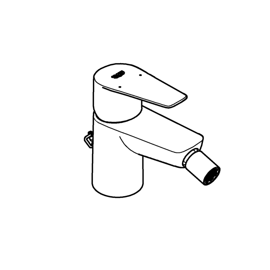 GROHE 23332001 - Bidee segisti BAUEDGE, suurus S, läikiv kroom