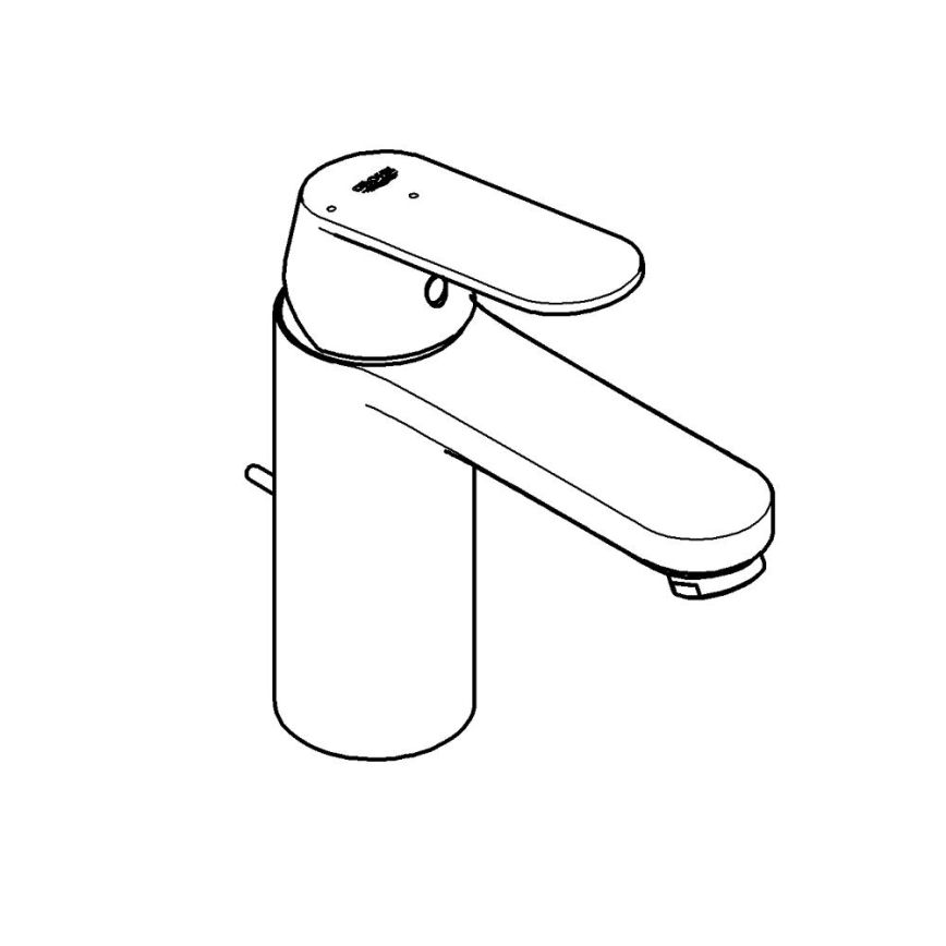 GROHE 2339600E -Valamusegisti EUROSMART COSMOPOLITAN DN 15 suurus M kroom