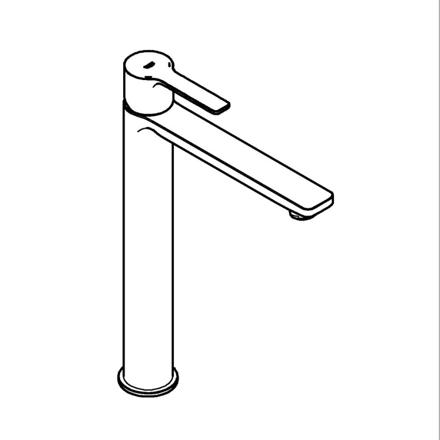 GROHE 23405DC1 - Valamusegisti LINEARE DN 15, roostevabast terasest