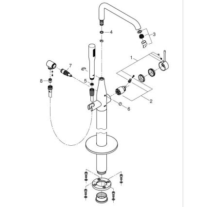 GROHE 23491AL1 - Vannisegisti ESSENCE 277 mm grafiit