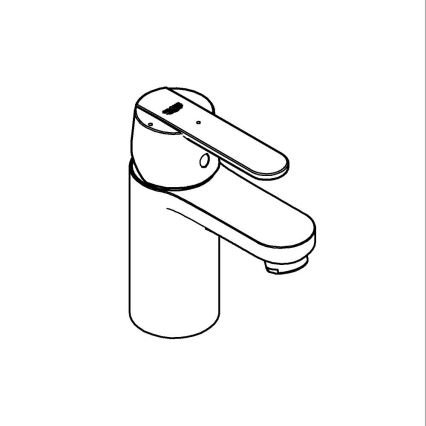 GROHE 23586000 - GET valamu segisti, suurus S, läikiv kroom