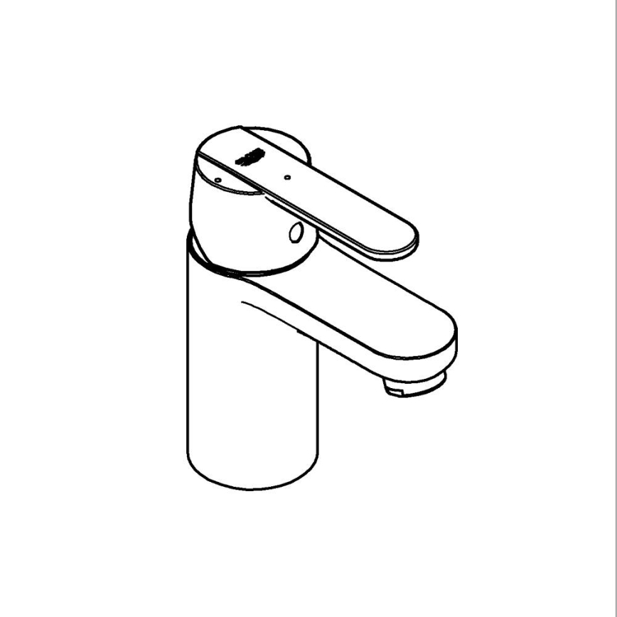 GROHE 23586000 - GET valamu segisti, suurus S, läikiv kroom