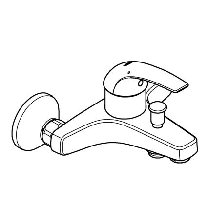 GROHE 23599000 - Vannisegisti EUROSMART DN 15 läikiv kroom