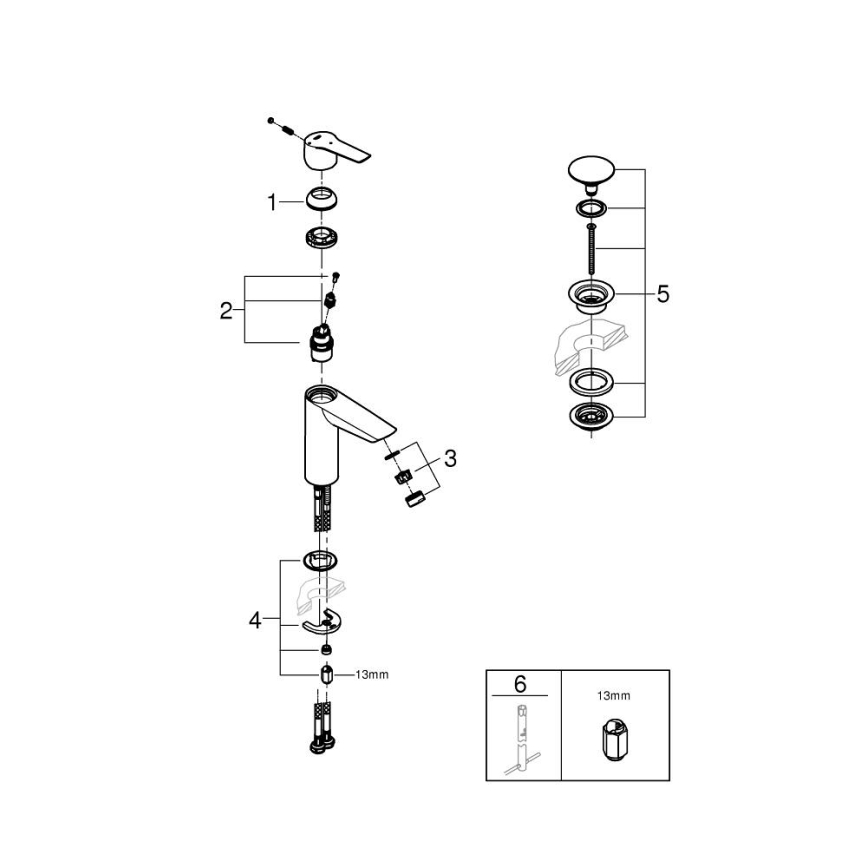 GROHE 23746002 - START valamusegisti, suurus M, läikiv kroom