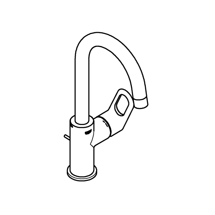GROHE 23763000 - BAULOOP valamusegisti suurus L, läikiv kroomviimistlus