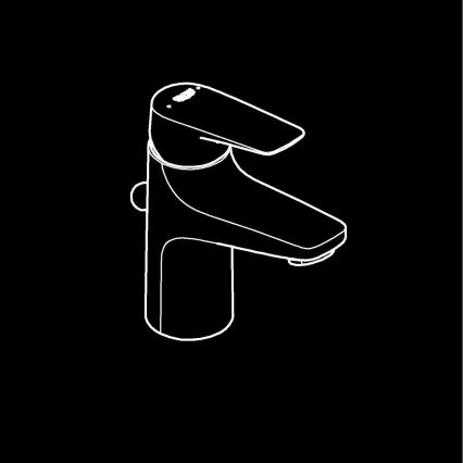 GROHE 23769000 - Valamu segisti START FLOW läikiv kroom