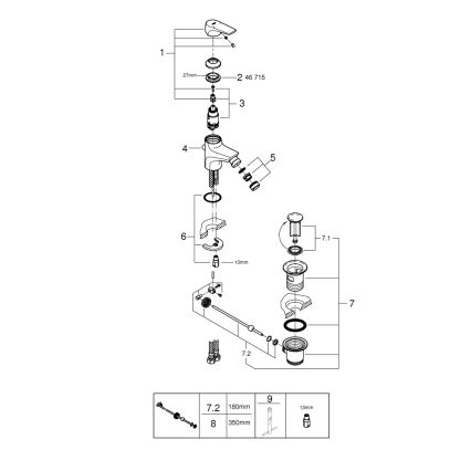 GROHE 23770000 - START FLOW bidetisegisti, läikiv kroom