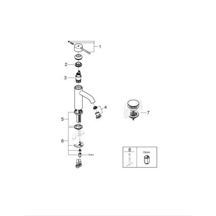 GROHE 23797001 - Valamusegisti ESSENCE, S-suurus, läikiv kroom