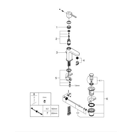 GROHE 23870003 - Valamusegisti PLUS suurus S läikiv kroom