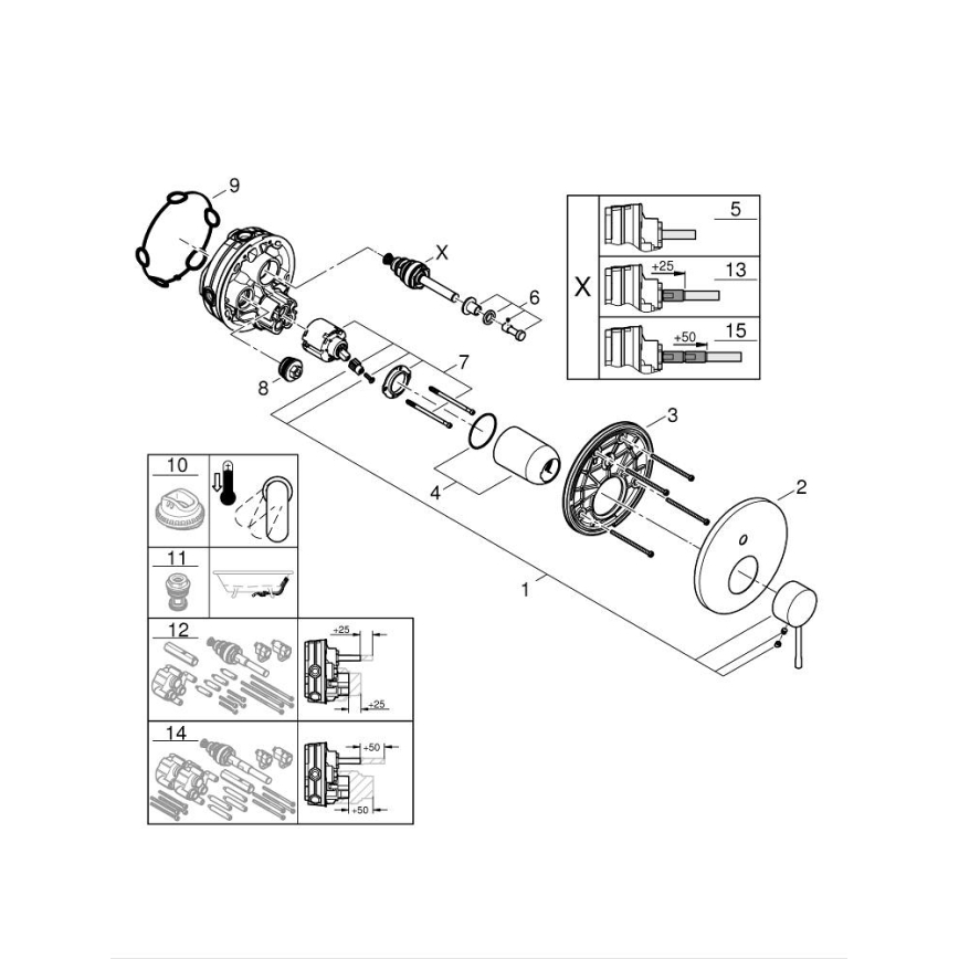 GROHE 24058001 - ESSENCE segisti, läikiv kroom