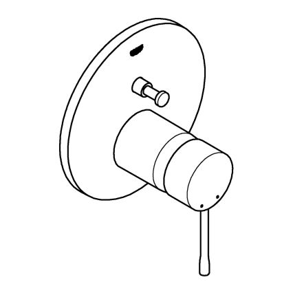 GROHE 24058001 - ESSENCE segisti, läikiv kroom