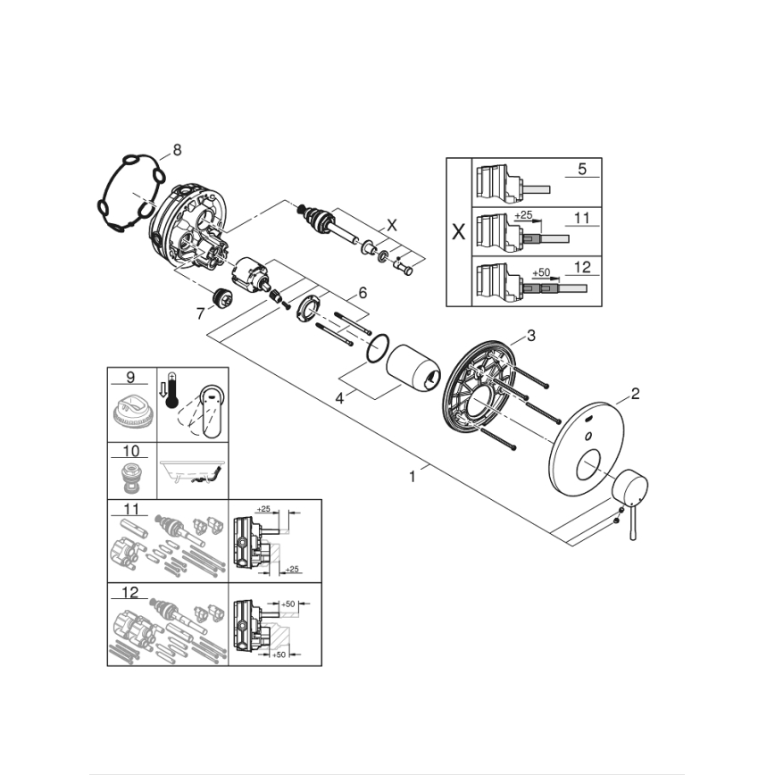 GROHE 24058001 - ESSENCE segisti, läikiv kroom