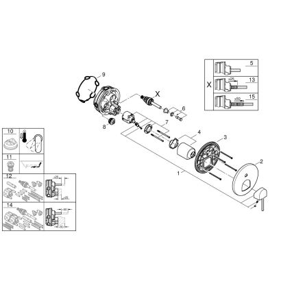 GROHE 24060003 - PLUS segisti läikiv kroom
