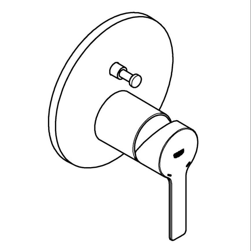 GROHE 24064001 - LINEARE segisti, läikiv kroom