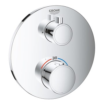 GROHE 24075000 - GROHTHERM termostaatiline dušisegisti, läikiv kroom