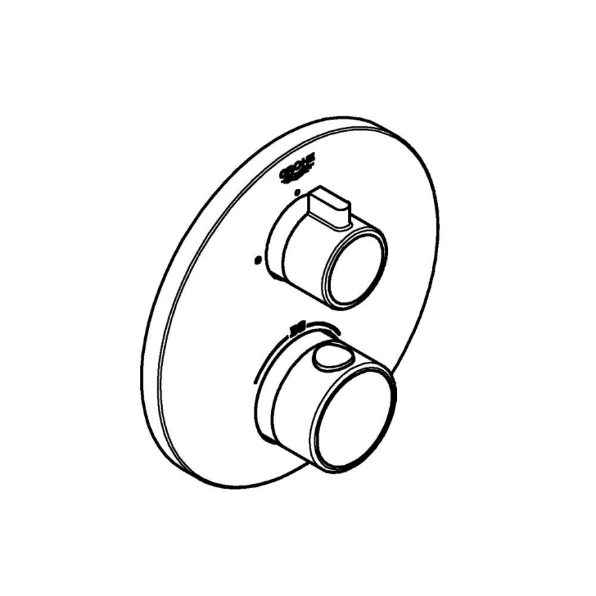 GROHE 24075000 - GROHTHERM termostaatsegisti, läikiv kroom