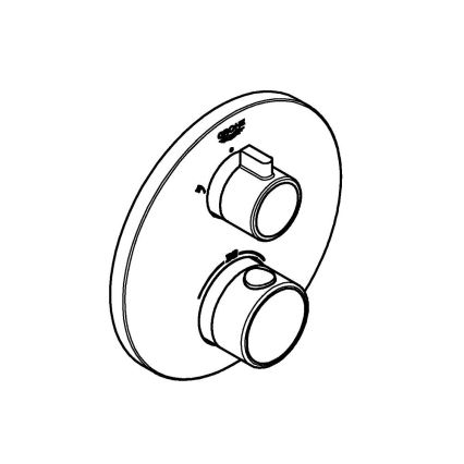 GROHE 24076000 - Termostaatne dušisegisti GROHTHERM, läikiv kroom