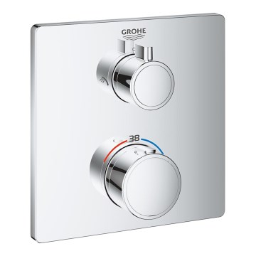 GROHE 24079000 - GROHTHERM termostaatne dušisegisti, läikiv kroom