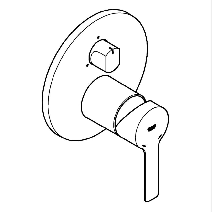 GROHE 24095001 - Segisti LINEARE läikiv kroom