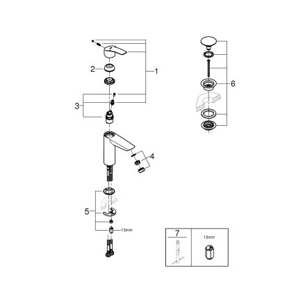 GROHE 24204002 - Valamusegisti START, suurus M, läikiv kroom