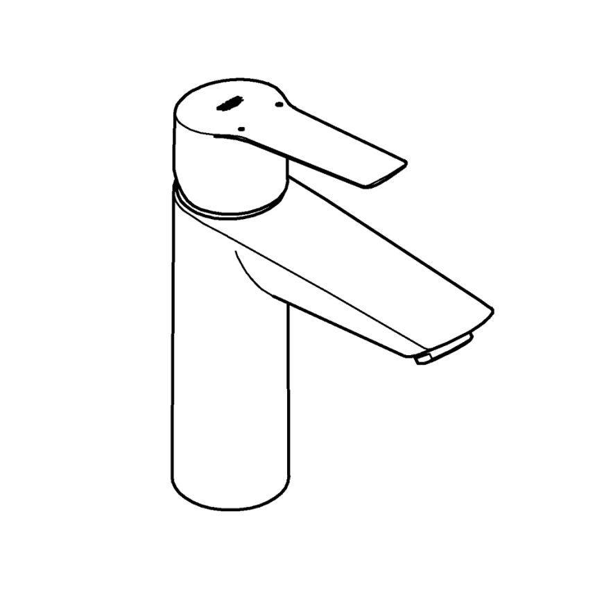 GROHE 242042432 - Valamu segisti START, suurus M, must