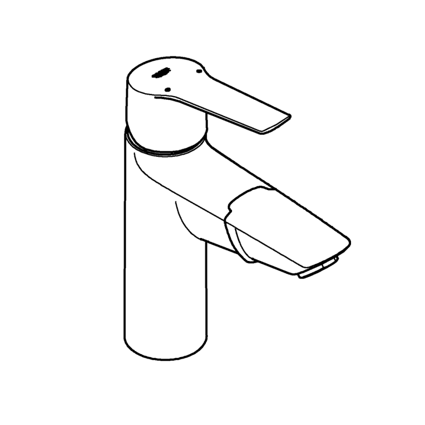 GROHE 24205003 - Kraanikausi segisti START DN 15, suurus M, läikiv kroom