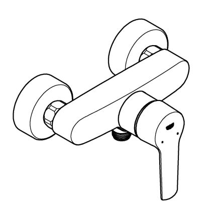 GROHE 24208002 - Dušiseinasegisti START DN 15 läikiv kroom