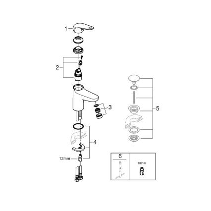 GROHE 24317001 - Valamusegisti SWIFT 162 mm läikiv kroom
