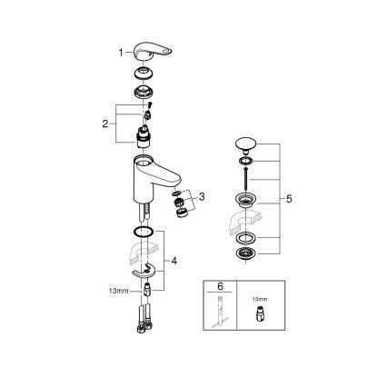 GROHE 24318001 - Valamusegisti SWIFT 162 mm läikiv kroom