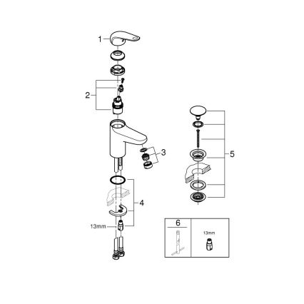 GROHE 24329001 - Valamusegisti SWIFT DN 15 läikiv kroom