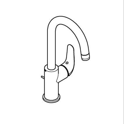 GROHE 24330001 - EUROSMART valamusegisti, suurus L, läikiv kroom