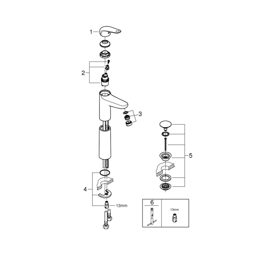 GROHE 24331001 - Valamusegisti SWIFT 319 mm läikiv kroom