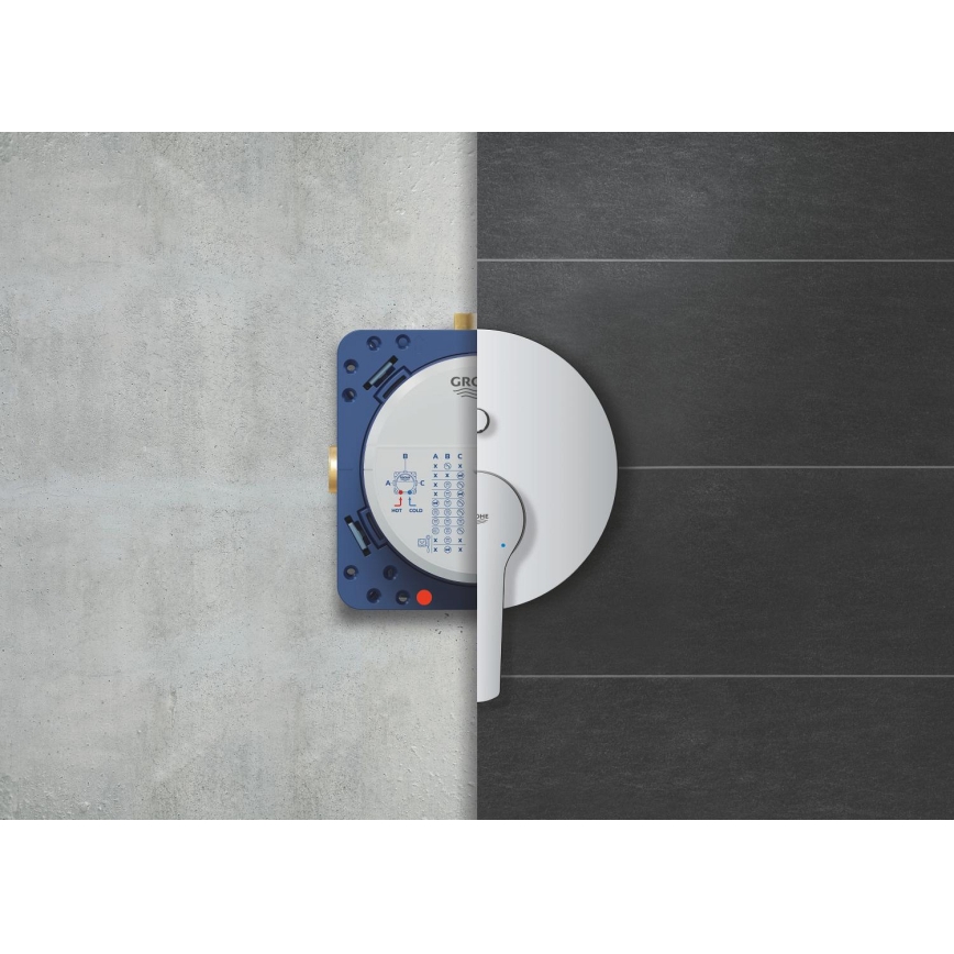 GROHE 25292000 - Seina sisse paigaldatav dušisüsteem START VITALIO START 250, kroomitud