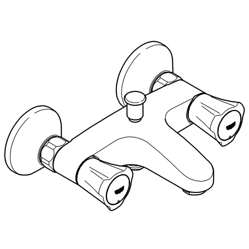 GROHE 25450001 - Vannisegisti COSTA L DN 15, läikiv kroom