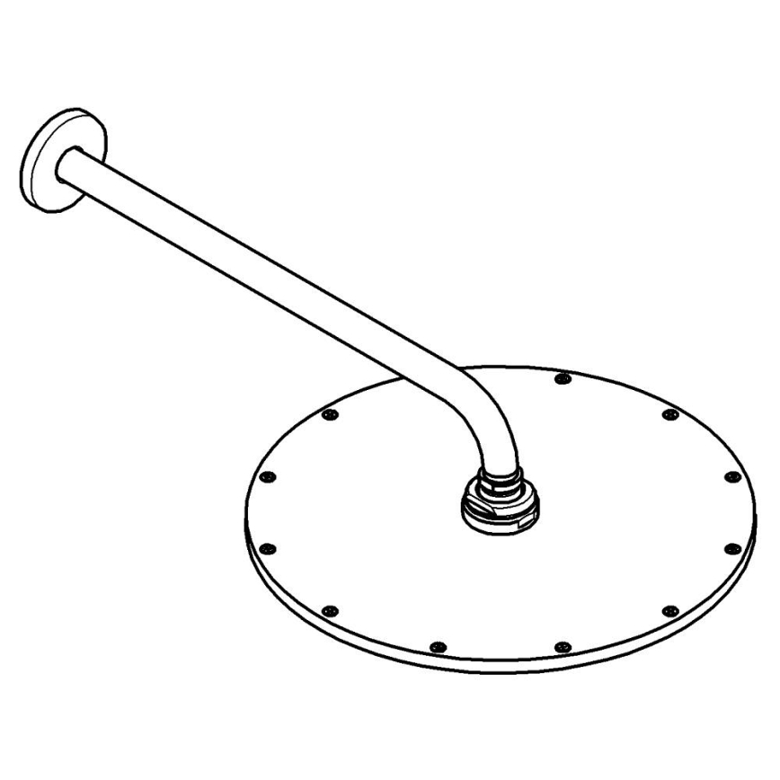 GROHE 26066AL0 - Dušipea RAINSHOWER COSMOPOLITAN 310 380 mm grafiit