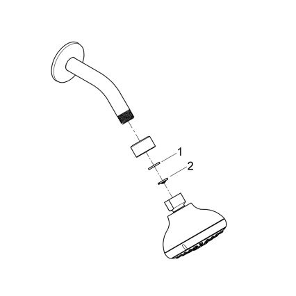 GROHE 26088001 - Dušipea TEMPESTA 100, 100 mm, läikiv kroom