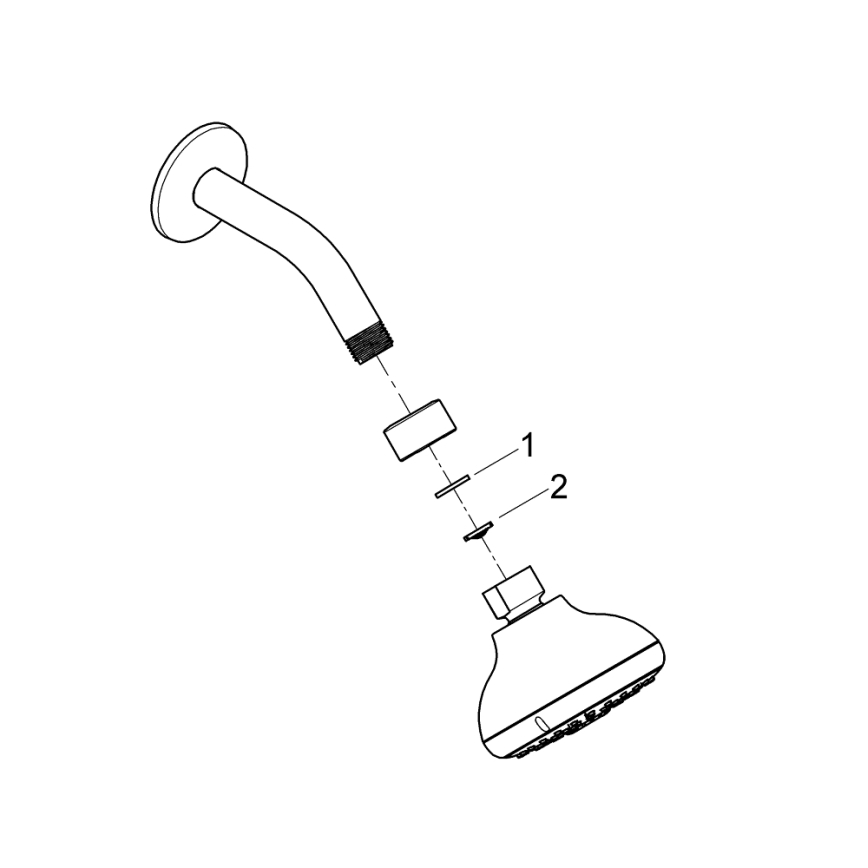 GROHE 26088001 - Dušipea TEMPESTA 100, 100 mm, läikiv kroom